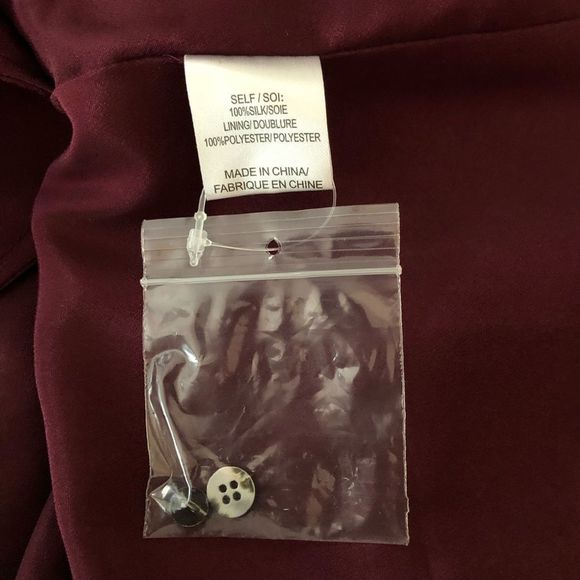 Haute Hippie The Chloe Silk Shirtdress in Shadow Snake Merlot size Small NWT - Picture 11 of 14